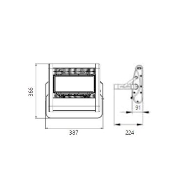 DLED-FL145-1100-DWG